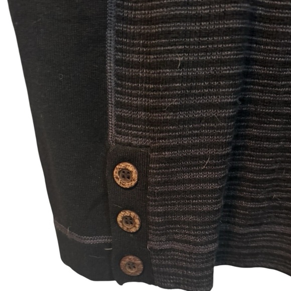 Prana Kelland Wool Blend Dress, Black and Gray, Size Small - Picture 5 of 7